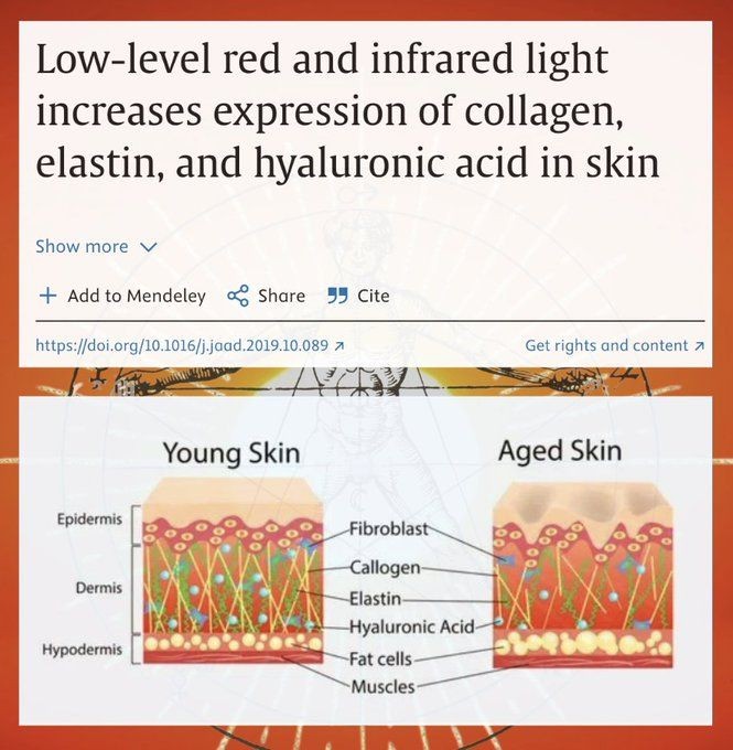 Infrarotlicht ist hilft gegen alterung der haut
